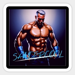 SANDER COOL ASPW WRESTLER Sticker